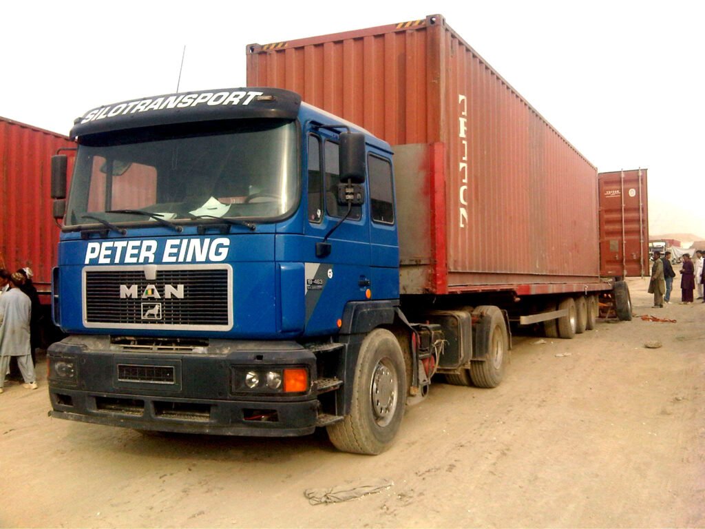 Logistics trucks